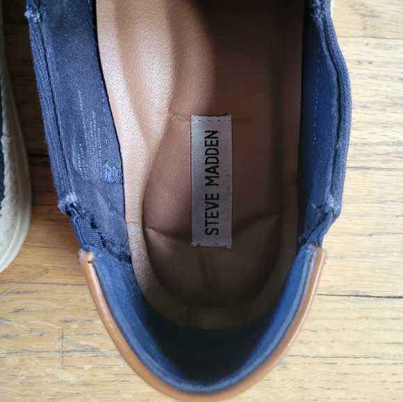 Steve Madden Blue & Brown Slip on Shoes - Picture 5 of 5